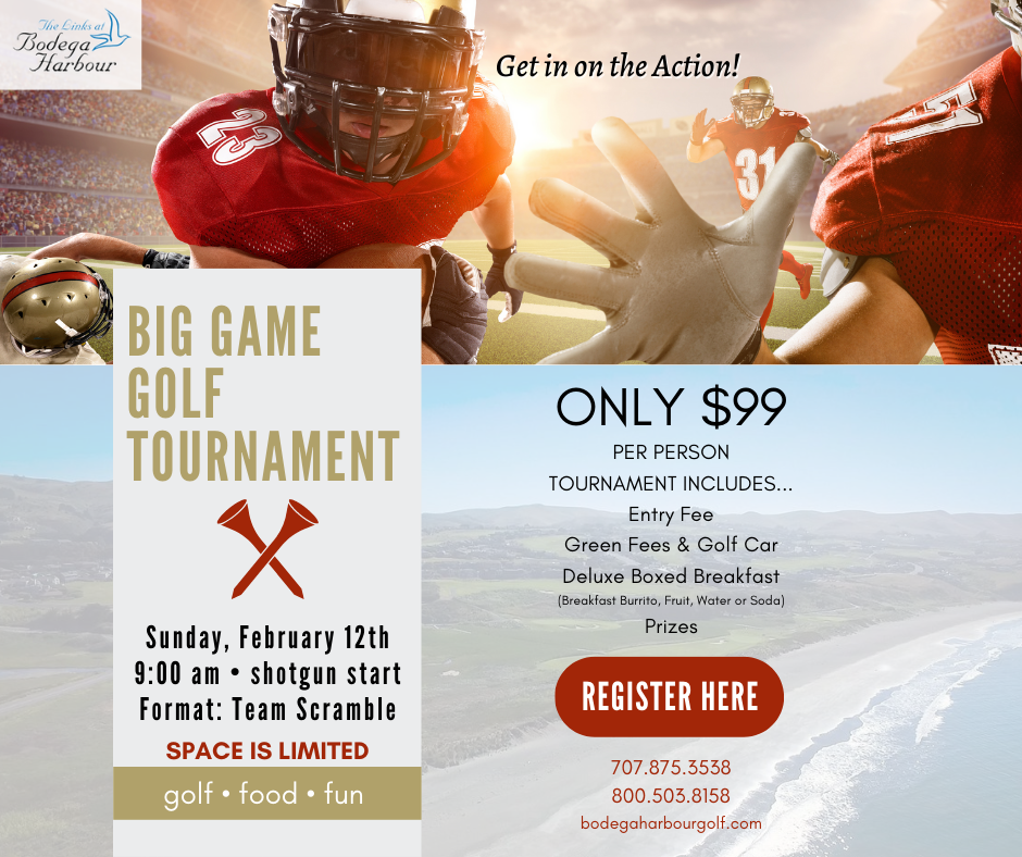 Bodega Harbour The Big Game Golf Tournament FB